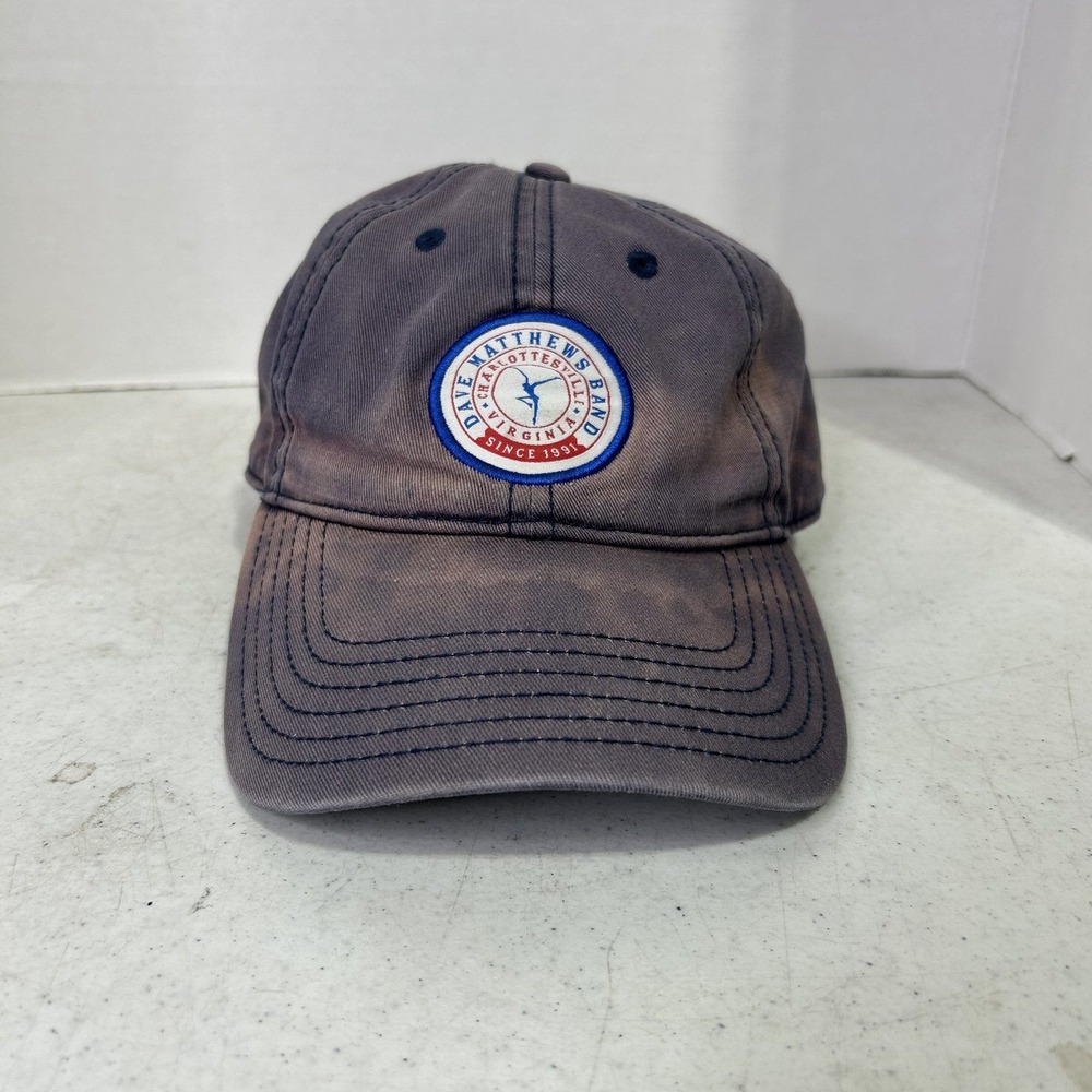 Dave Matthews Band DMB Sportiqe Hat Faded Navy Blue Fire Dancer Logo Cap